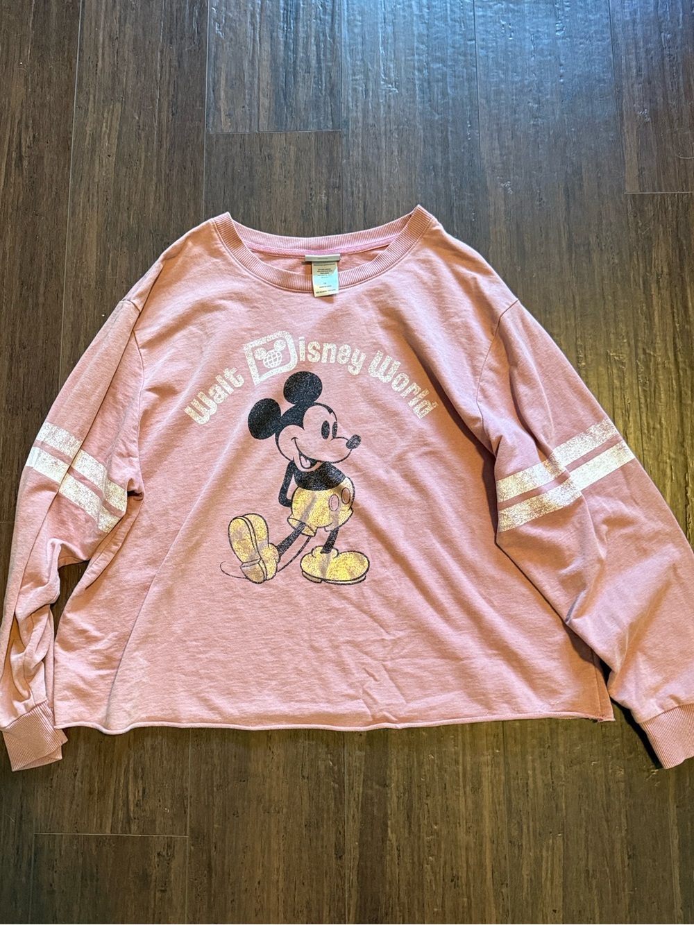 Walt Disney World Pink Mickey Mouse Graphic Women’s Sweatshirt